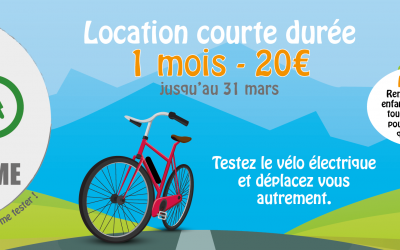Location de vélos à assistance électrique : offre d’hiver 2020