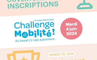 Le Challenge Mobilité Auvergne-Rhône-Alpes est de retour pour 2024 ! 