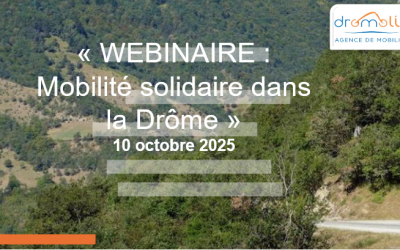 Webinaire vidéo : Solutions de mobilité solidaire dans la Drôme