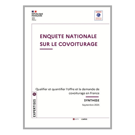 Enquête nationale sur le covoiturage