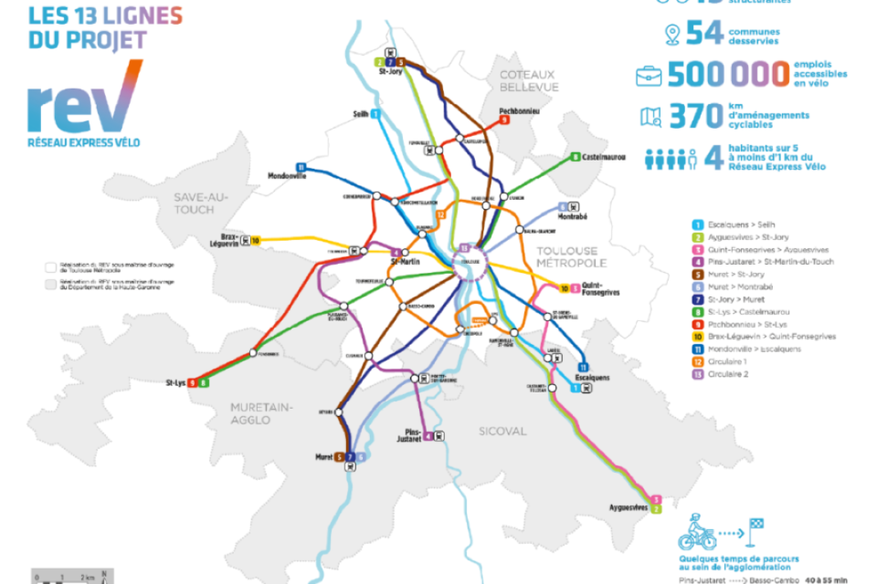 RÉSEAUX EXPRESS VÉLO : CES VILLES QUI AMÉLIORENT LE QUOTIDIEN DES FRANÇAIS Progression et potentiel des REV dans les 30 premières agglomérations de France