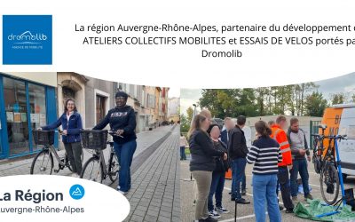 La Région Auvergne-Rhône-Alpes, partenaire pour lever les freins à l’emploi via les ateliers vélo et essai de VAE en 2025