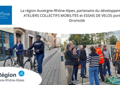 La Région Auvergne-Rhône-Alpes, partenaire pour lever les freins à l’emploi via les ateliers vélo et essai de VAE en 2026