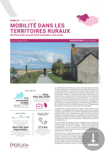 Mobilité dans les territoires ruraux : Des solutions locales pour faire mieux avec moins